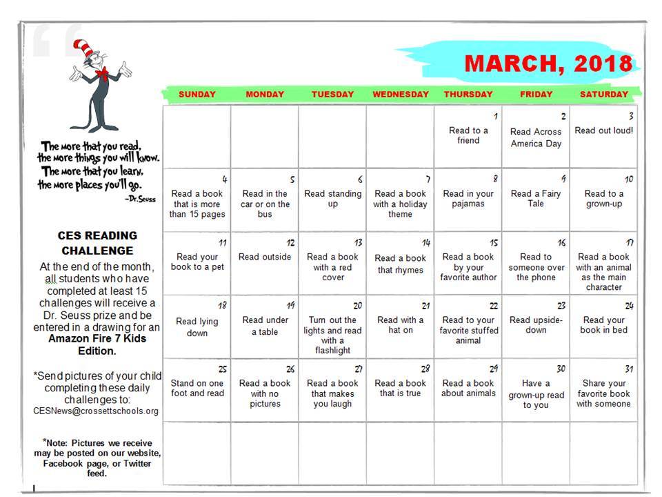 CES March Reading Challenge