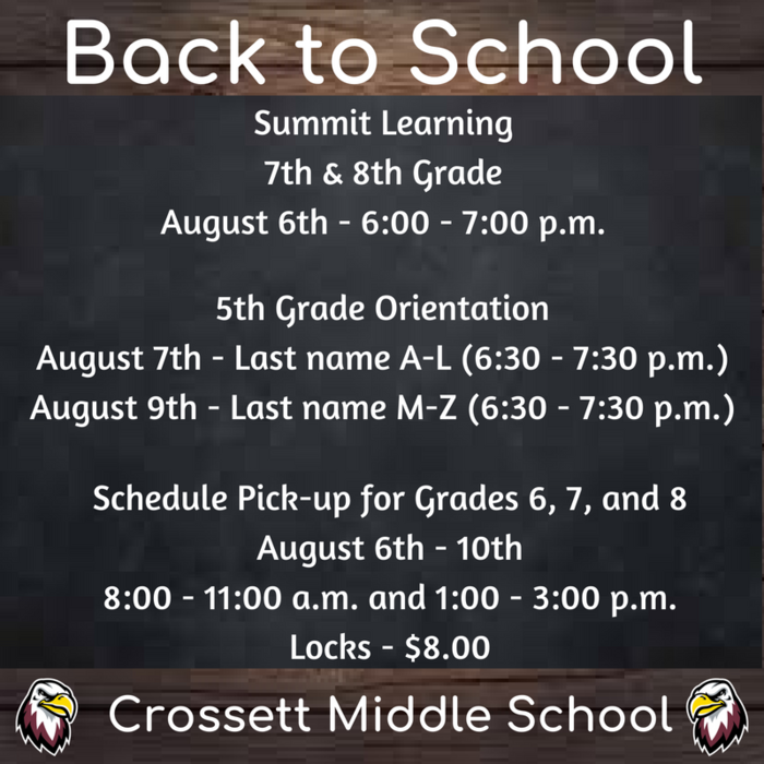 CMS Open House Dates